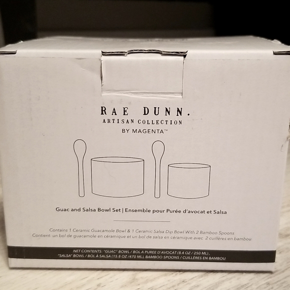 Rae Dunn Salsa & Guaca set New In Box from Fab Fit Fun - Picture 4 of 6